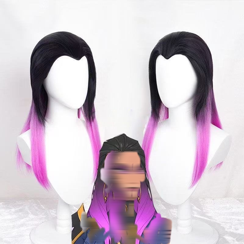 Wig Fiber Net - Peruca de Cosplay Reyna Anime Preta