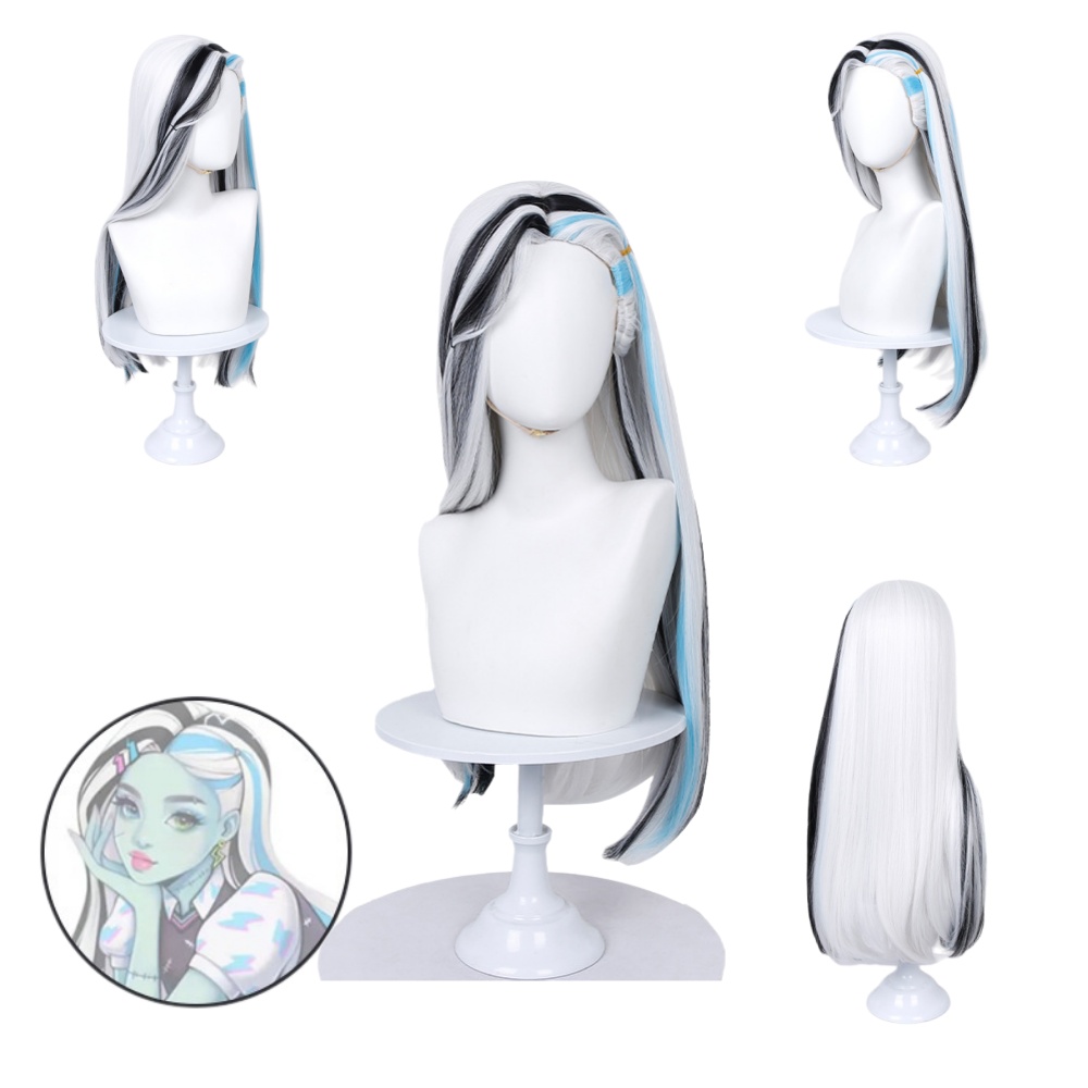 Wig Fiber Net - Peruca de Cosplay Anime Frankie Stein,