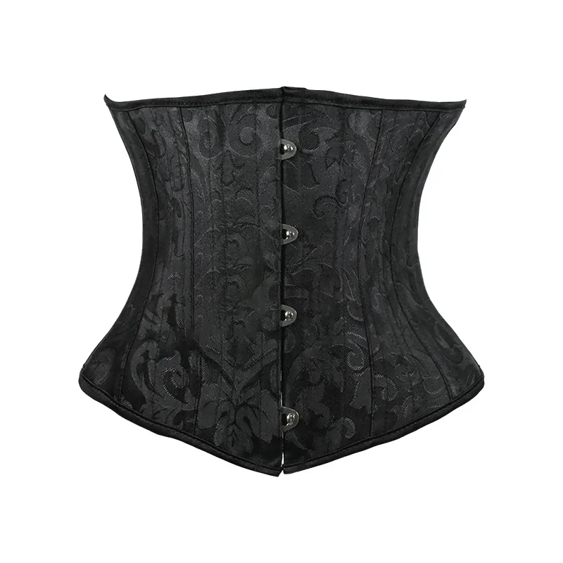 Boning Corset Steel - Underbust branco preto espartilho mulher cinto
