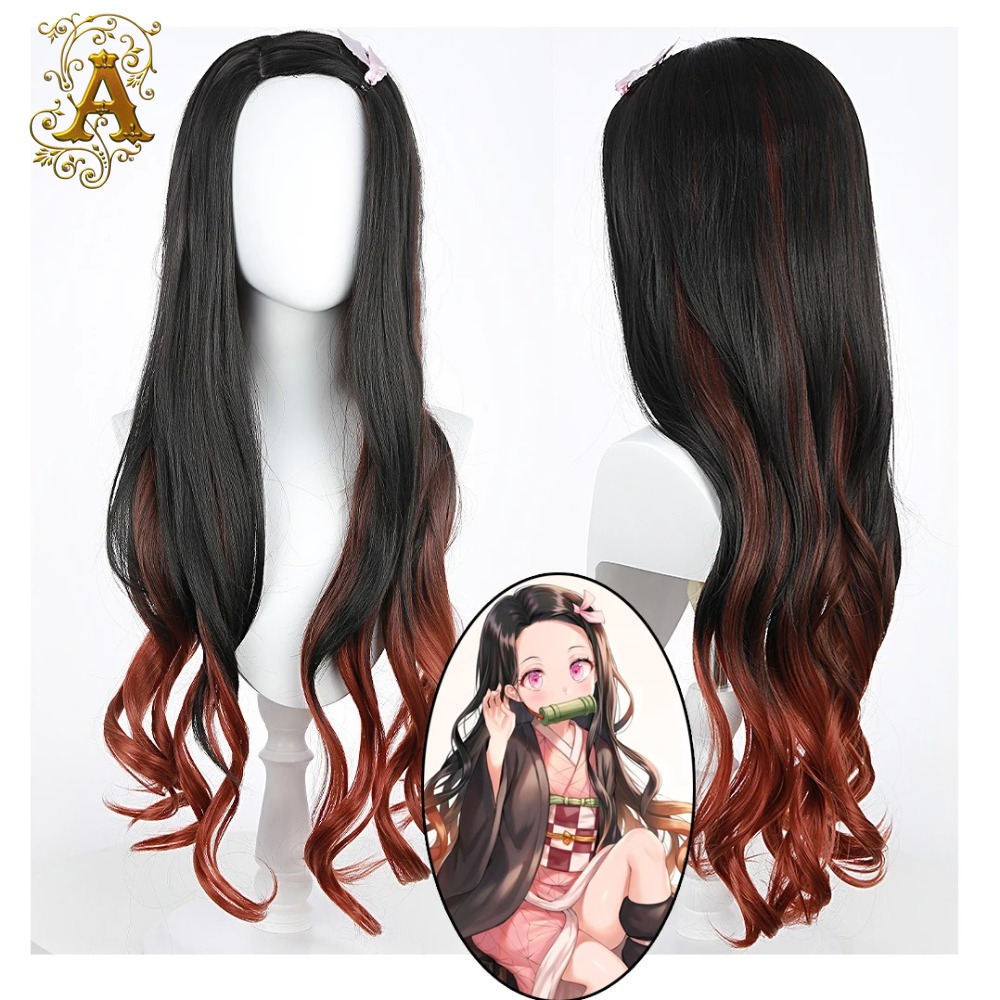 Wig Fiber Net - Peruca de Cosplay Nezuko com Cabelo