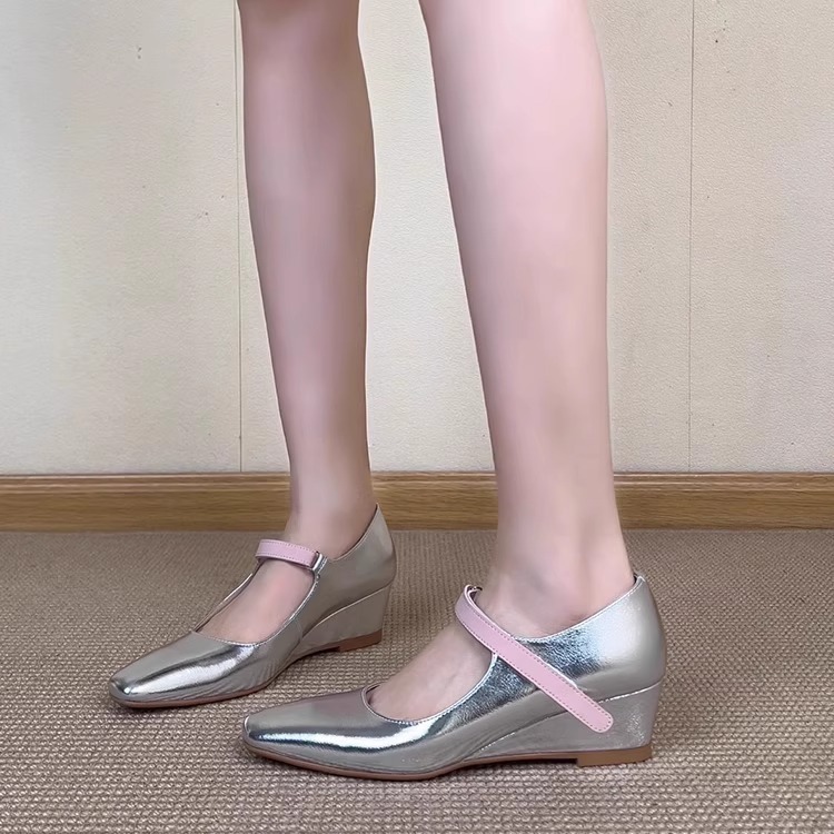 Sapatos Femininos Mary Jane co - Velcro Hook Loop avaliação e preço