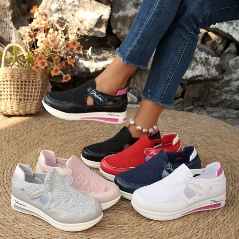 Tênis Feminino Plataforma Slip - Velcro Hook Loop avaliação e preço