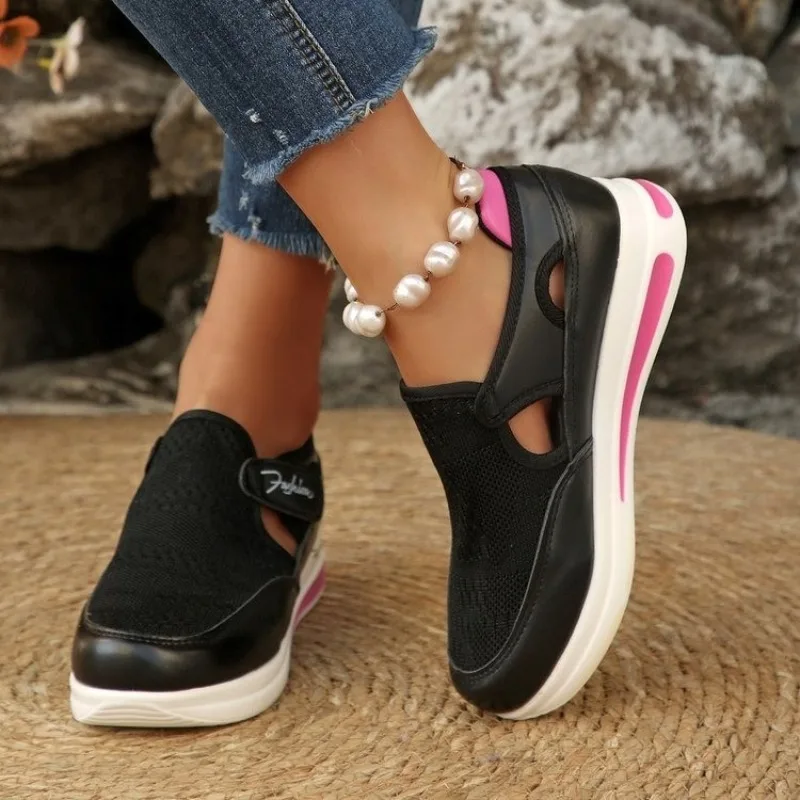 Tênis Feminino Plataforma Slip - Velcro Hook Loop avaliação e preço
