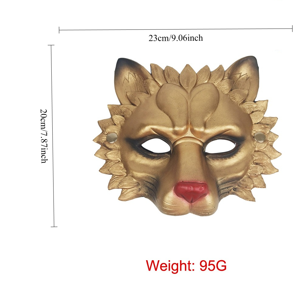 Máscara de Leão 3D de Hallowee - Cosplay Props Eva Foam avaliação e preço