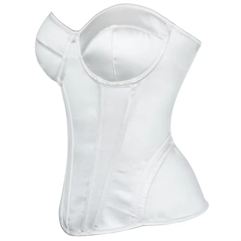 Corset Branco Feminino Overbus - Boning Corset Steel avaliação e preço