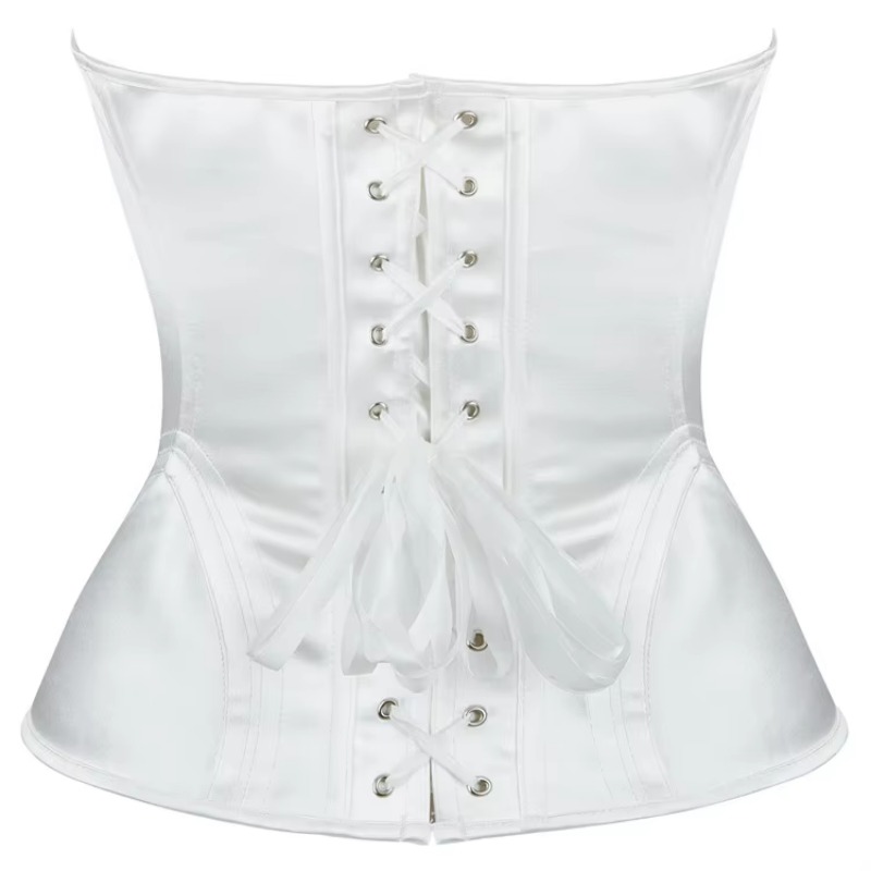 Corset Branco Feminino Overbus - Boning Corset Steel avaliação e preço