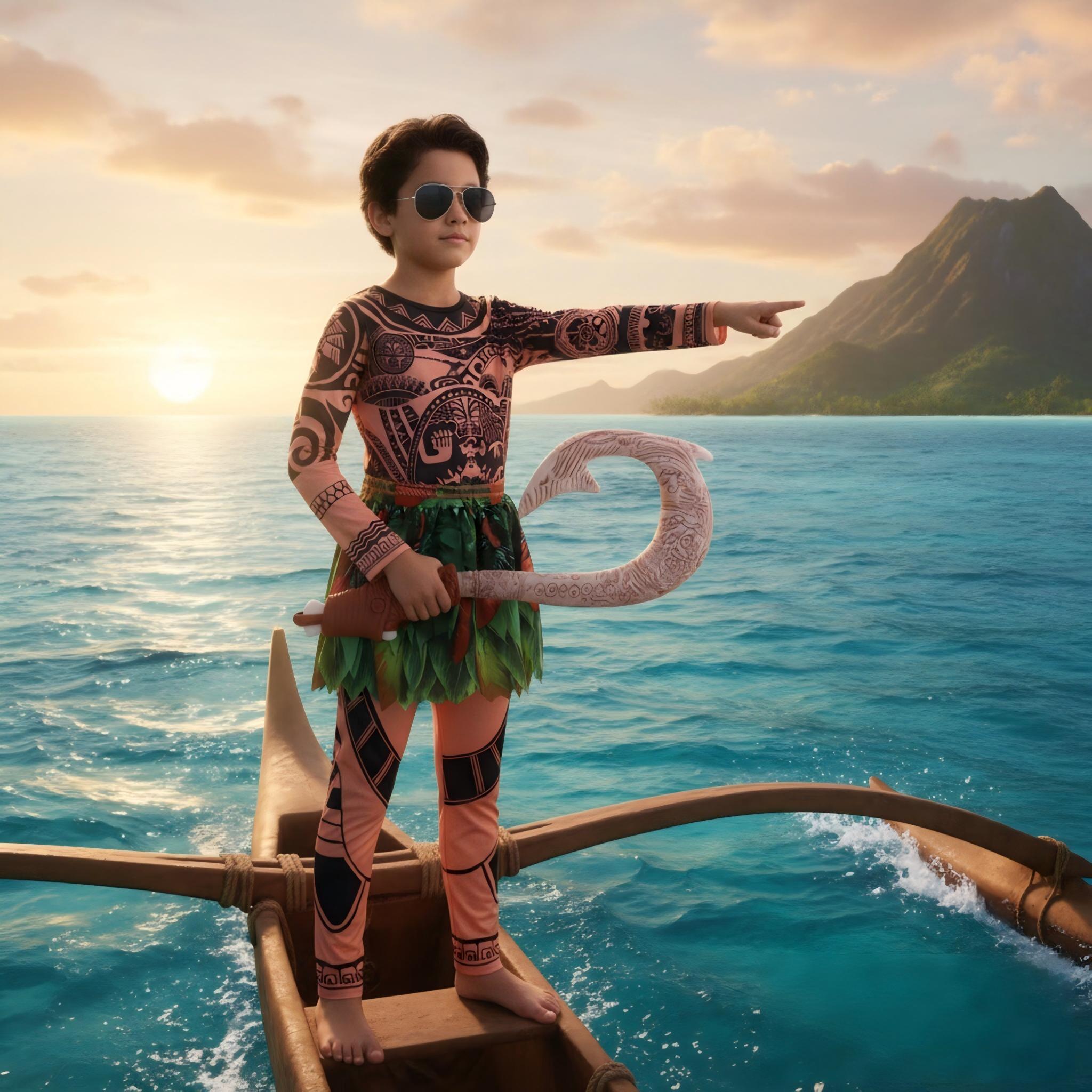 Fantasia de Verão Moana Maui p - Free Cosplay Prop Patterns avaliação e preço