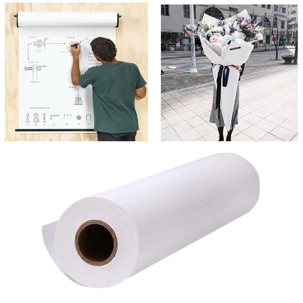 Rolo de papel kraft branco/pre - Craft Foam Roll avaliação e preço