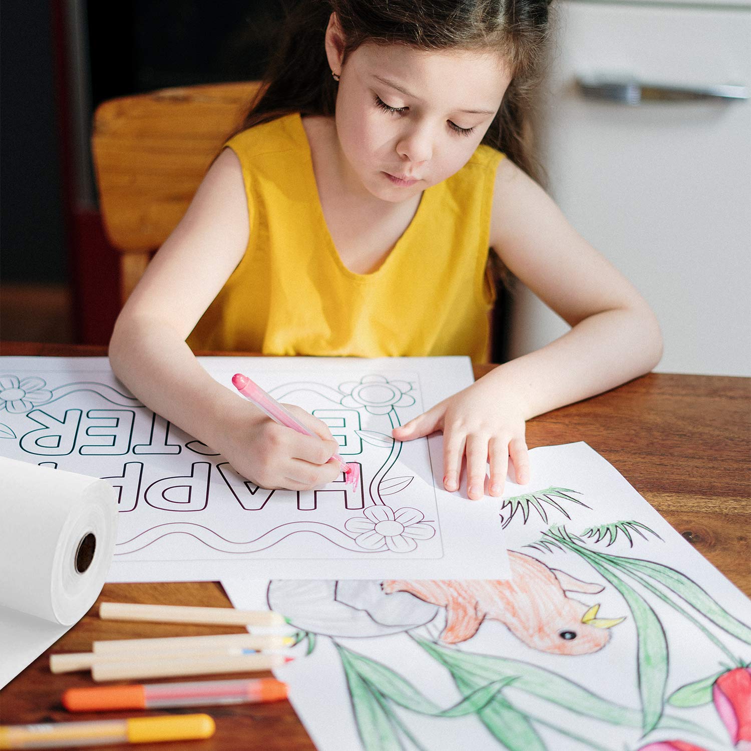 Rolo de papel kraft branco/pre - Craft Foam Roll avaliação e preço