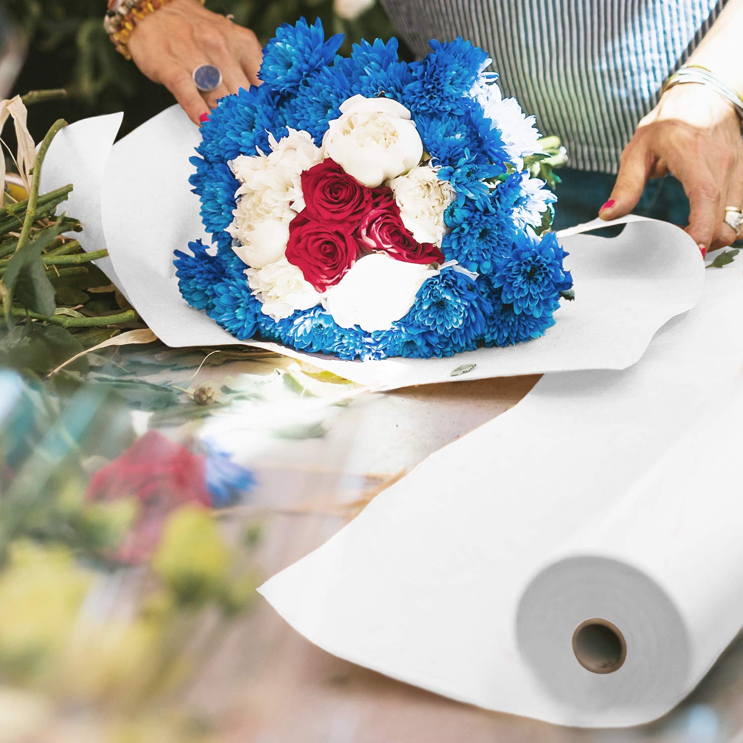 Rolo de papel kraft branco/pre - Craft Foam Roll avaliação e preço