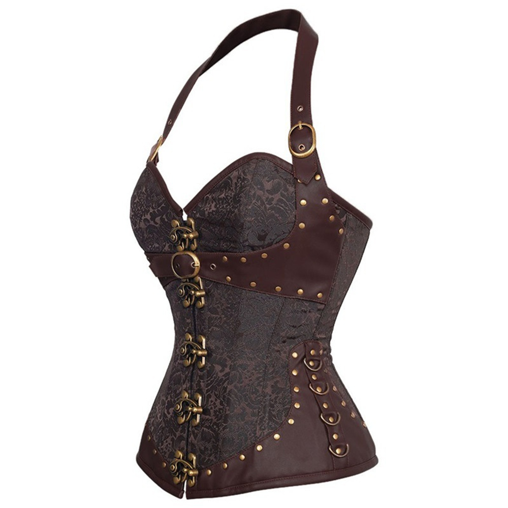 Corset Halter Gótico Retrô Fem - Boning Corset Steel avaliação e preço