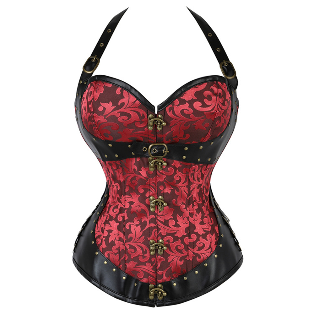 Corset Halter Gótico Retrô Fem - Boning Corset Steel avaliação e preço