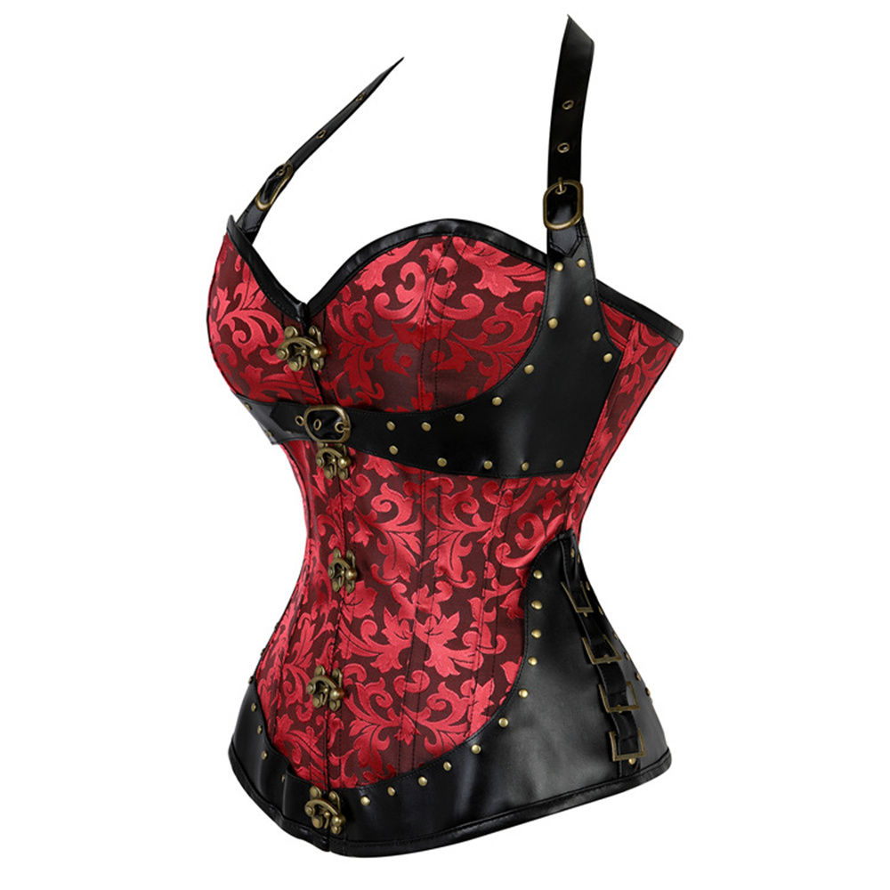 Corset Halter Gótico Retrô Fem - Boning Corset Steel avaliação e preço