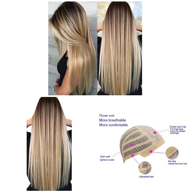 Peruca longa reta feminina de  - Wig Fiber Net avaliação e preço