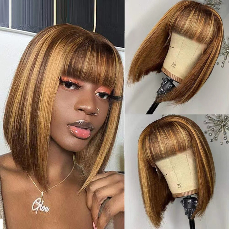 Peruca feminina curta com fran - Wig Fiber Net avaliação e preço