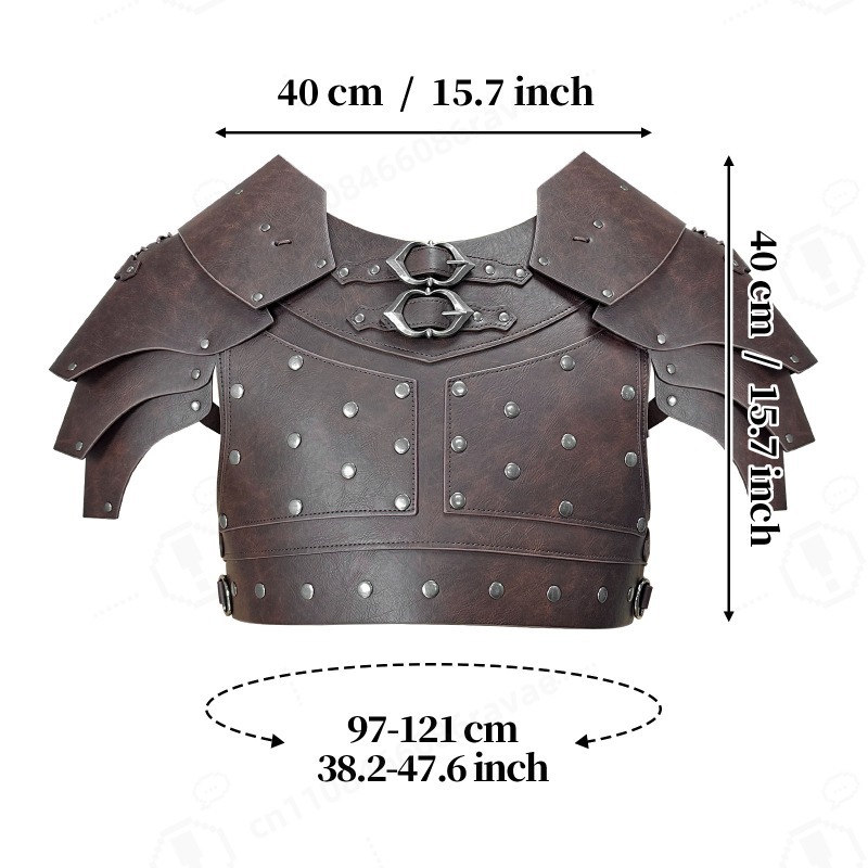 Armadura Medieval com Studs pa - Prop For Cosplay avaliação e preço