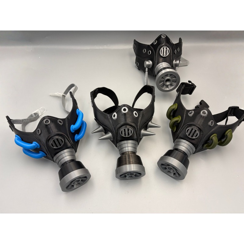 Máscara de Gás Preta 3D Impres - Cosplay Prop 3D Print avaliação e preço