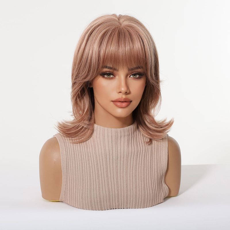 Peruca feminina com franja, ca - Wig Fiber Net avaliação e preço