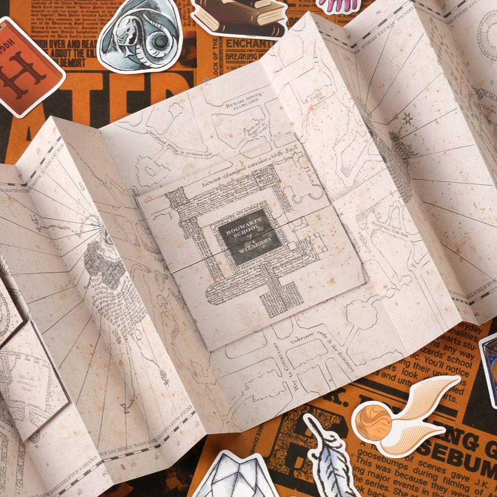 1PC Mapa da Escola de Magia do - Prop For Cosplay avaliação e preço